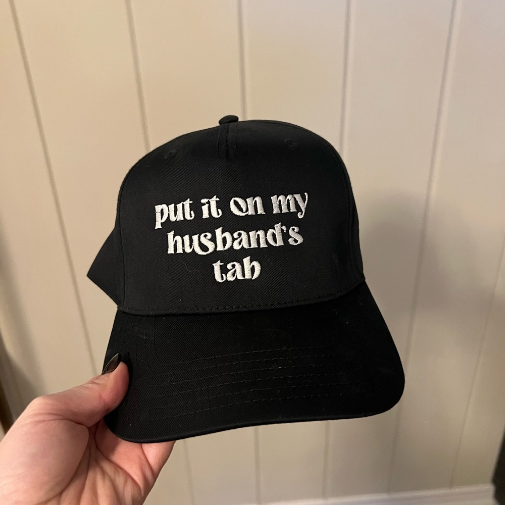 Black Embroidered Cap